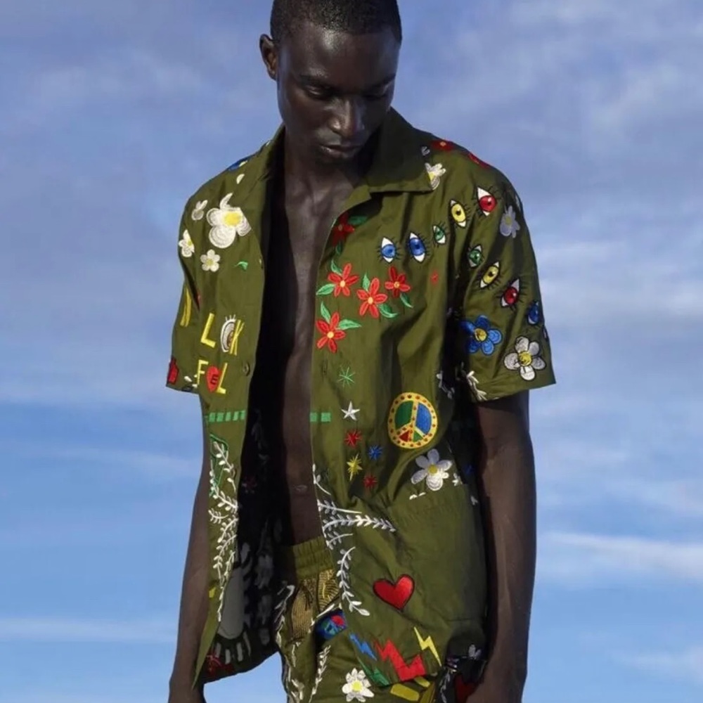 Limited Edition Adidas X Pharrell Williams embroidered shirt